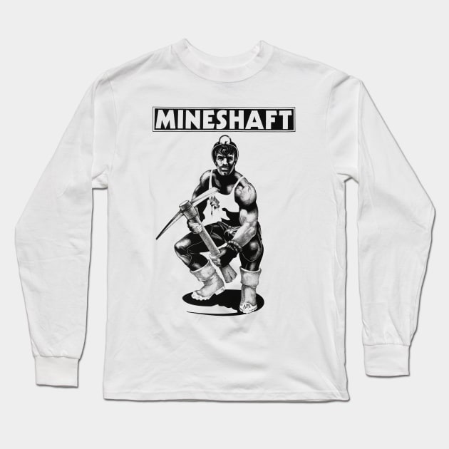 Mineshaft Vintage Retro Gay LGBT NYC New York 80s Leather Long Sleeve T-Shirt by WearingPride